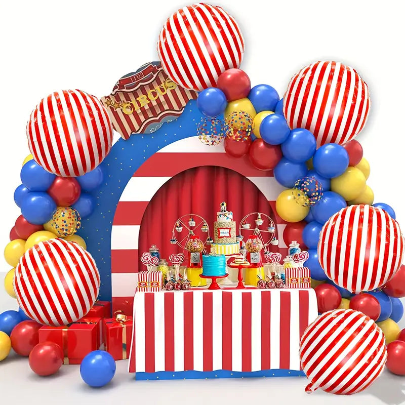 Step right up to a world of wonder and excitement with Party Empress' Circus Decorations Collection, designed to transform any space into a vibrant big-top spectacle. 