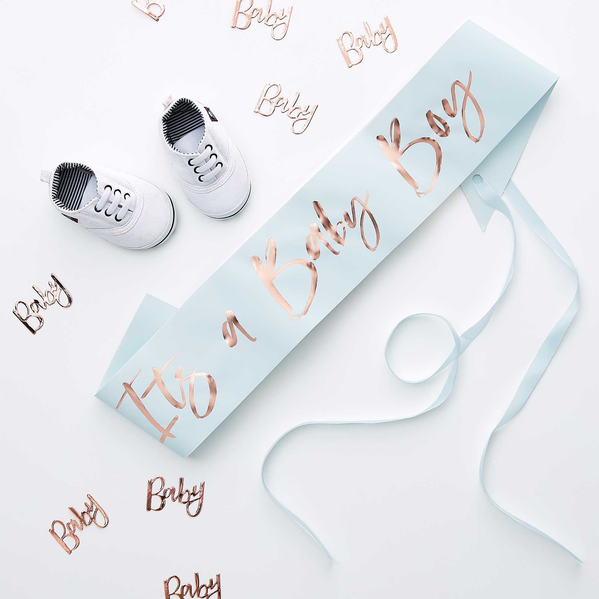 Dive into a world of adorable blue bliss with Party Empress' charming baby shower decorations! Get ready to celebrate the upcoming arrival of a little prince with our enchanting, blue-themed decor