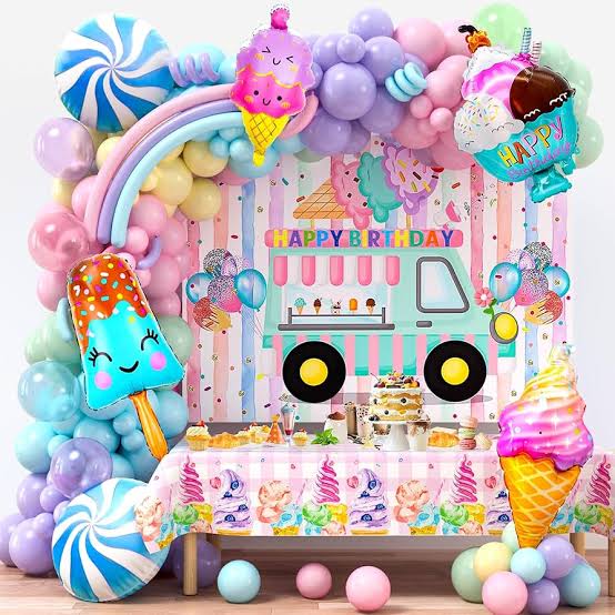 Transform Your Celebration into a Sweet Wonderland! Dive into a whimsical world of scoops and sprinkles with Party Empress' Ice Cream Collection! 