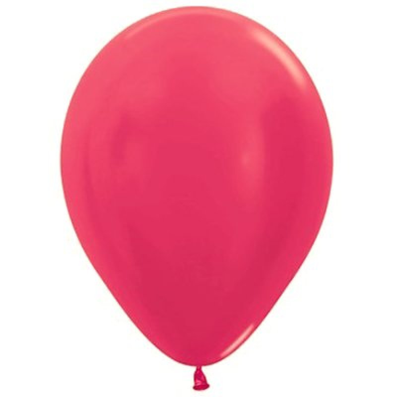 SEMPERTEX 30CM METALLIC FUCHSIA LATEX BALLOONS 512, 50PK